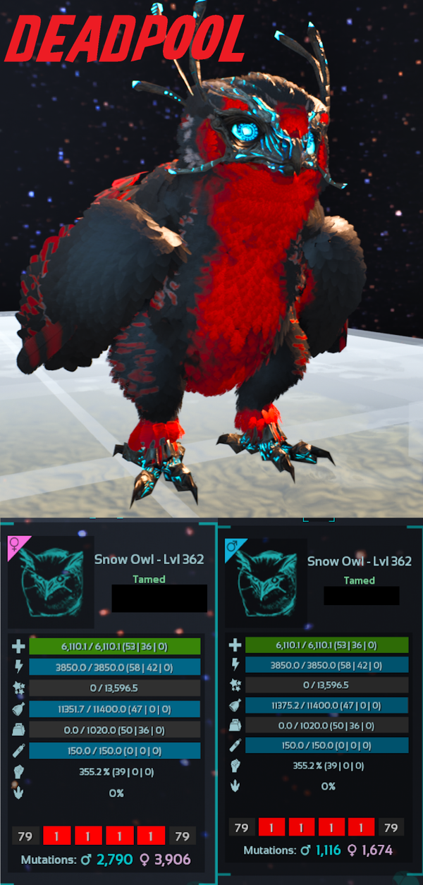 Deadpool Snow owls adult clones