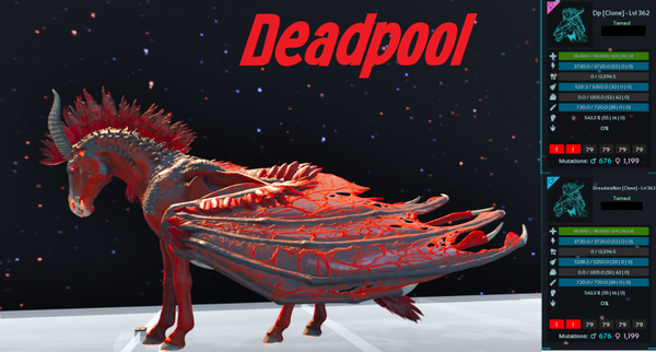 Deadpool Dreadmare adult clones