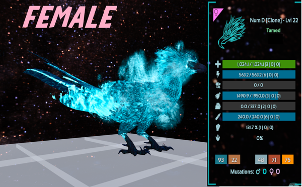 Level 22 Female adult Phoenix Clone