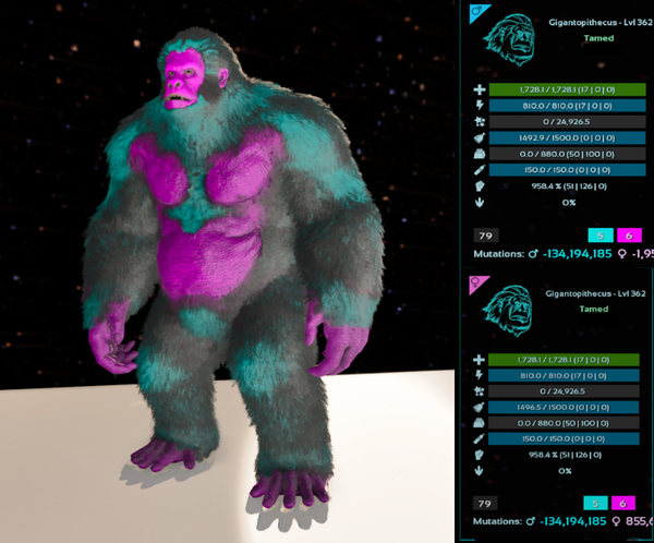 Galaxy Gigantopithecus adult clones