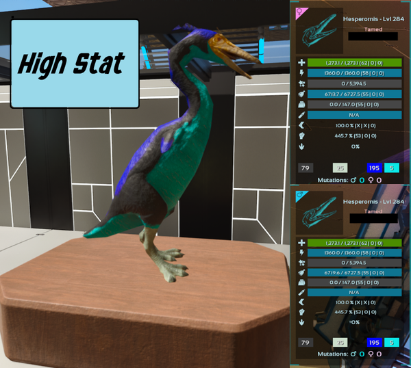 Hesperonis the golden egg layer adult clones