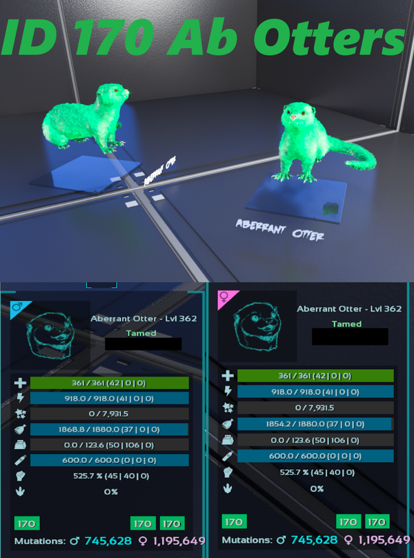 Id170 Otter adult clones