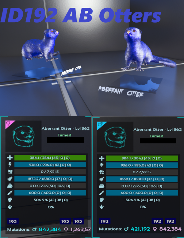 ID192 Otter adult clones