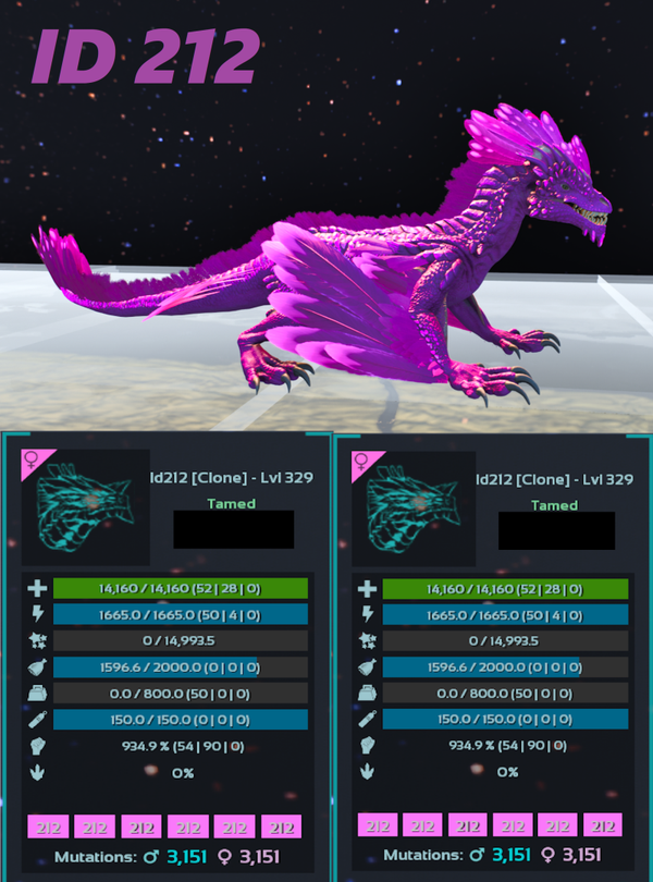 ID212 934M Rock Drake Adult Clones