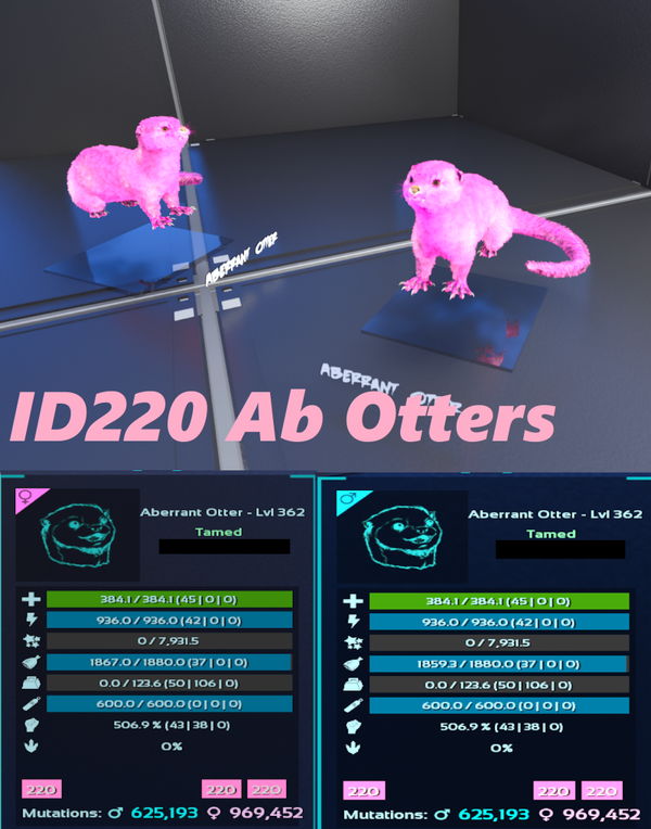 Id220 Otter adult clones