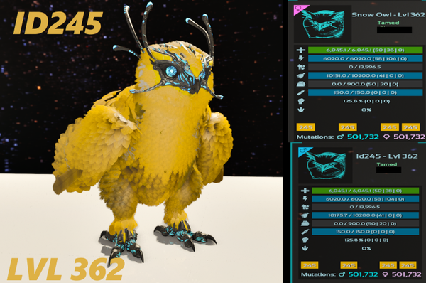 ID245 Snow Owl Adult Clones