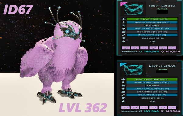 ID67 V2 Snow Owl adult clones