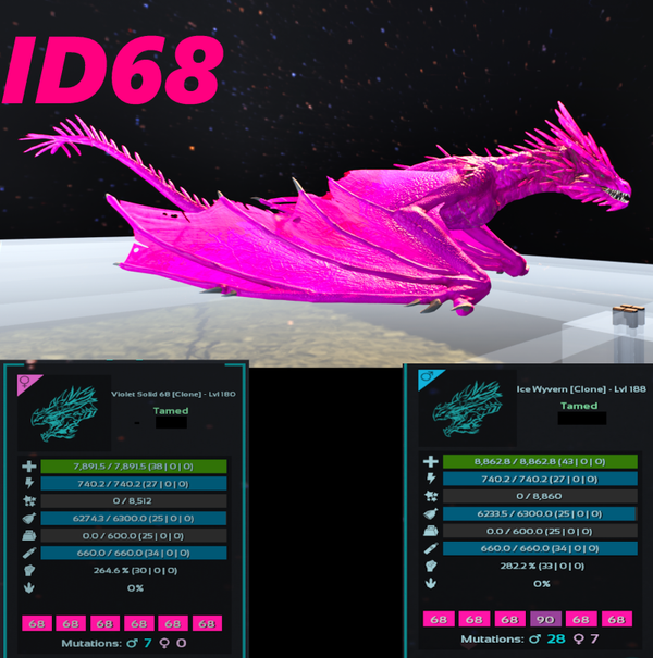 ID68 ICE Wyvern adult clone
