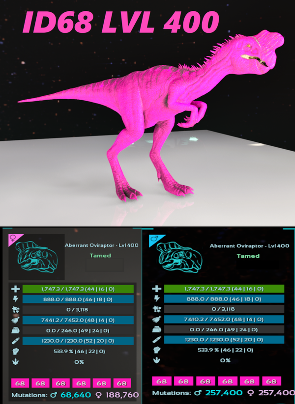 ID68 Adult clones and eggs