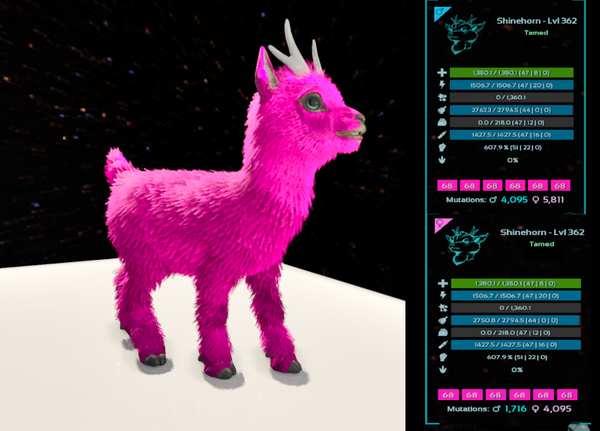 ID68 Shinehorn adult clones