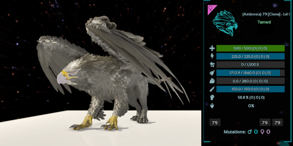 ID79 LVL1 Adult Female Griffin clones