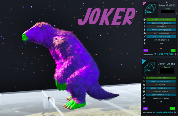 Joker Megatherium adult clones