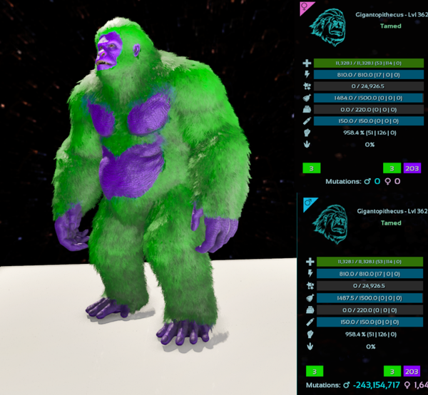 Joker Gigantopithecus adult clones