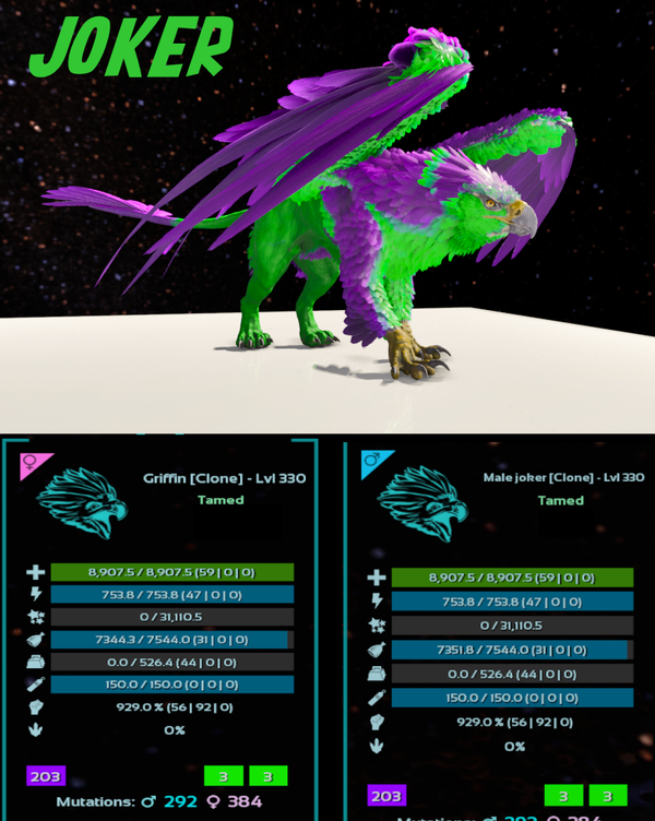 Joker Adult Griffin clones