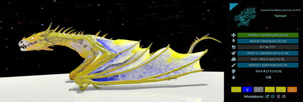 level 370 Male Zombie Wyvern