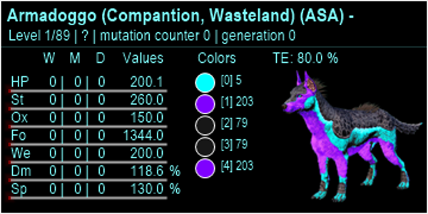 Lucid 2 Armadoggo LVL 1 Adult clones