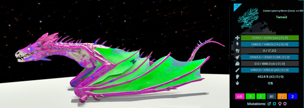 level 380 Male Zombie Wyvern