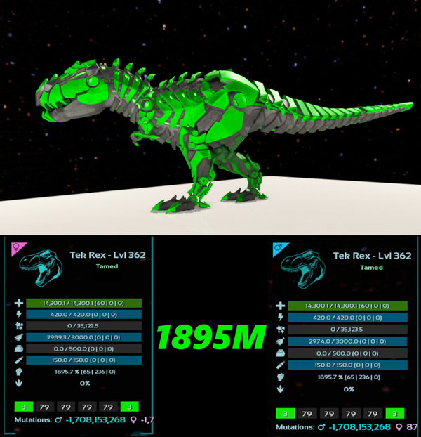 MONSTER Tek Rex adult clones