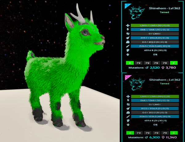 Monster Reverse Shinehorn Adult clones