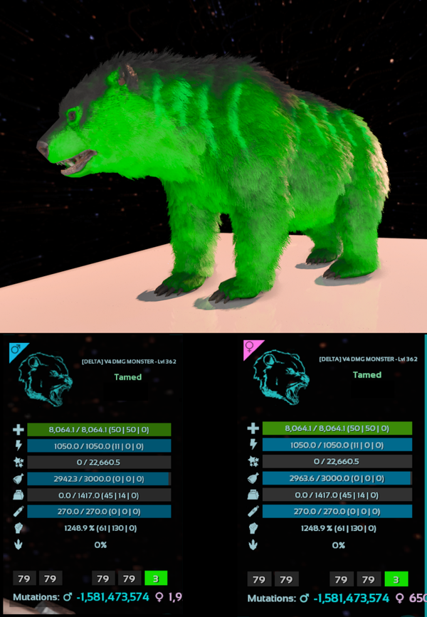Monster Ab Bear adult clones