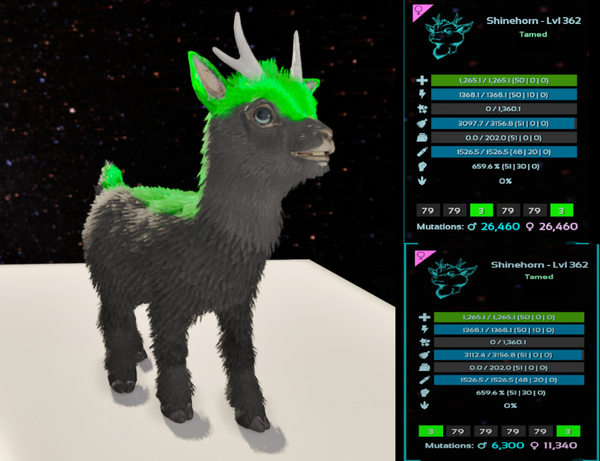 Monster Shinehorn Adult clones