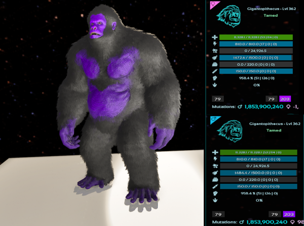 Nightmare Gigantopithecus adult clones