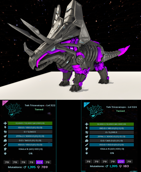 Nightmare Tek Trike adult clones
