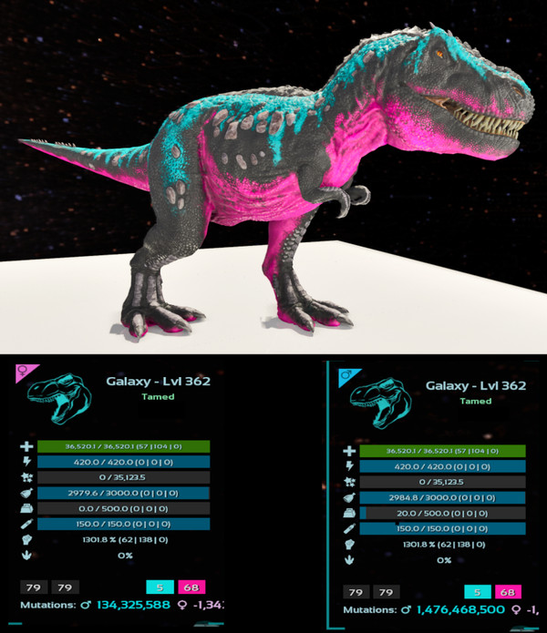 Galaxy Rex adult clones