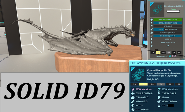 ID79 Fire Wyvern Adult Clone