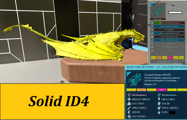 ID4 Fire Wyvern Adult Clones