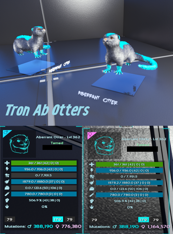 Tron Otter adult clones