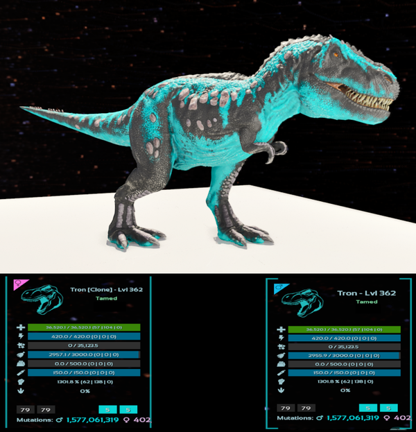 Tron Rex adult clones
