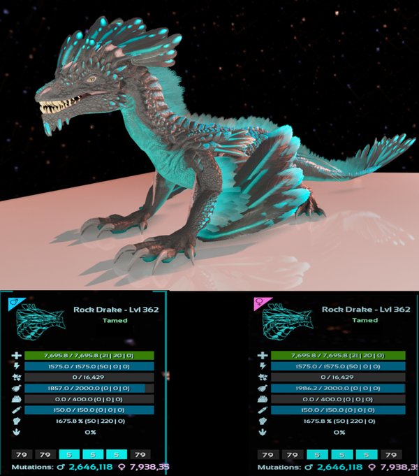 TRON Rock Drake 1675m adult clones