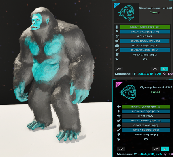 Tron Gigantopithecus adult clones