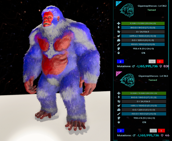 Patriot Gigantopithecus adult clones