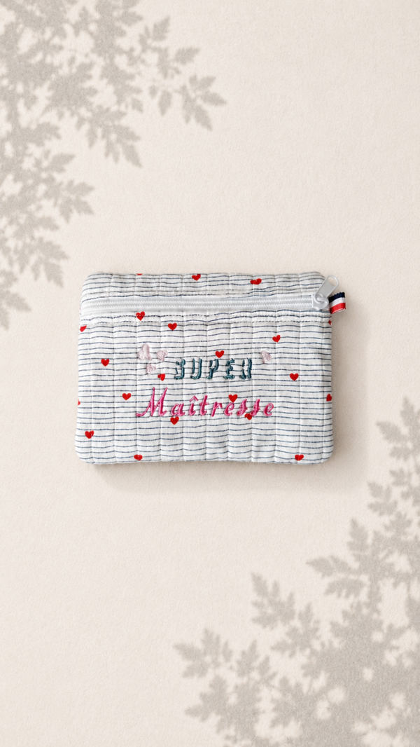 Petite pochette SUPER Maîtresse, Atsem, Nounou