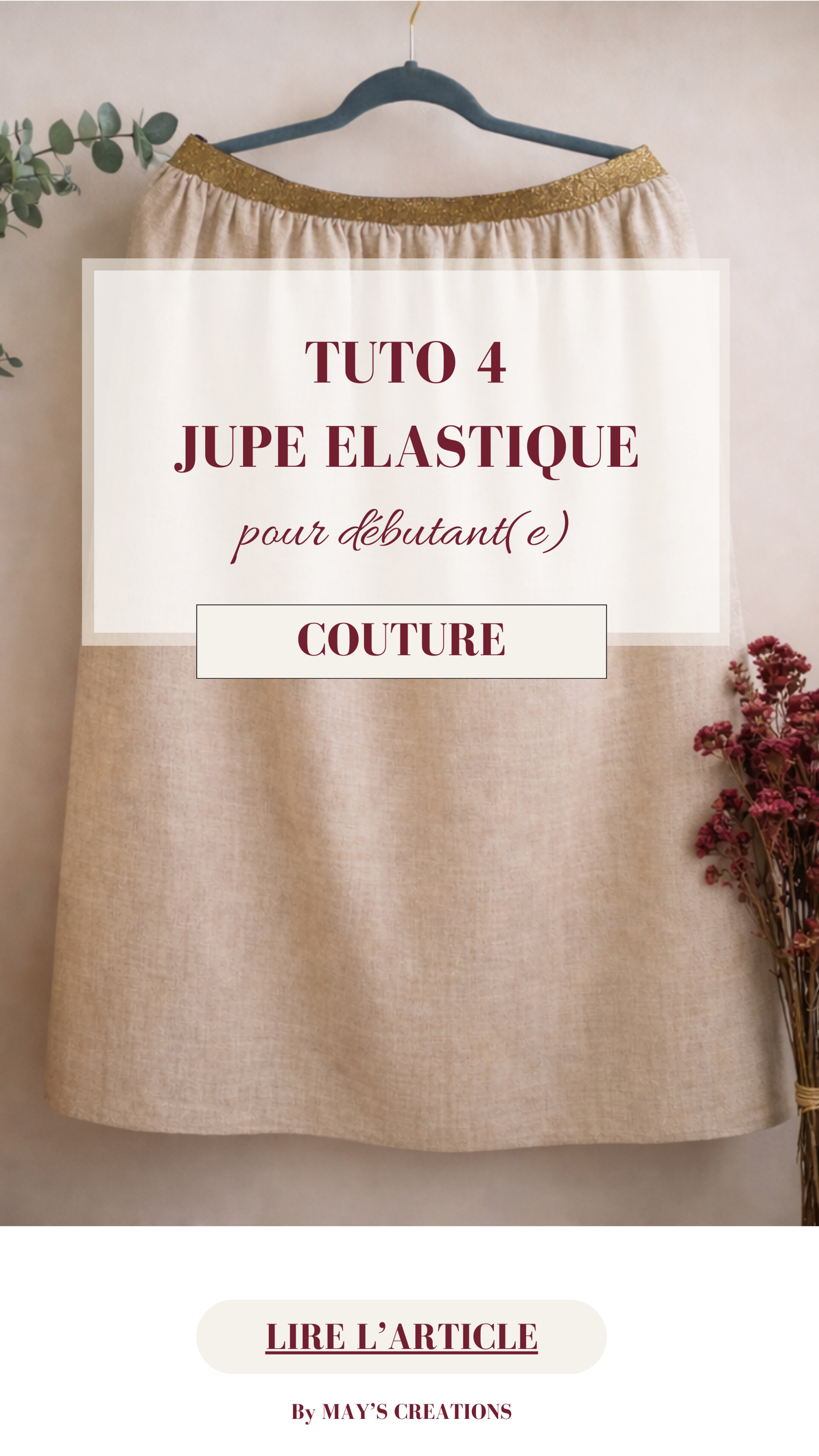 E-BOOK - TUTO 4 : JUPE ELASTIQUE