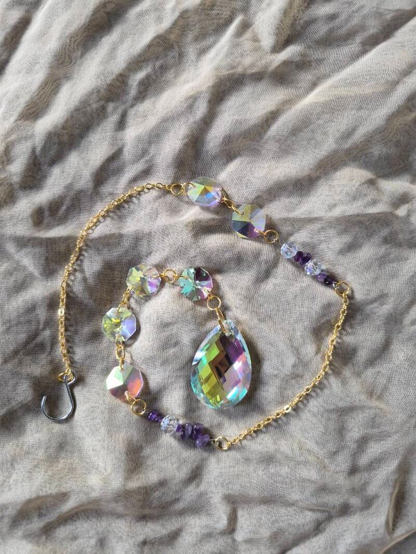 Handmade crystal suncatcher
