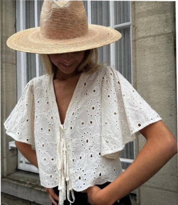 Lochbluse „Tessa“