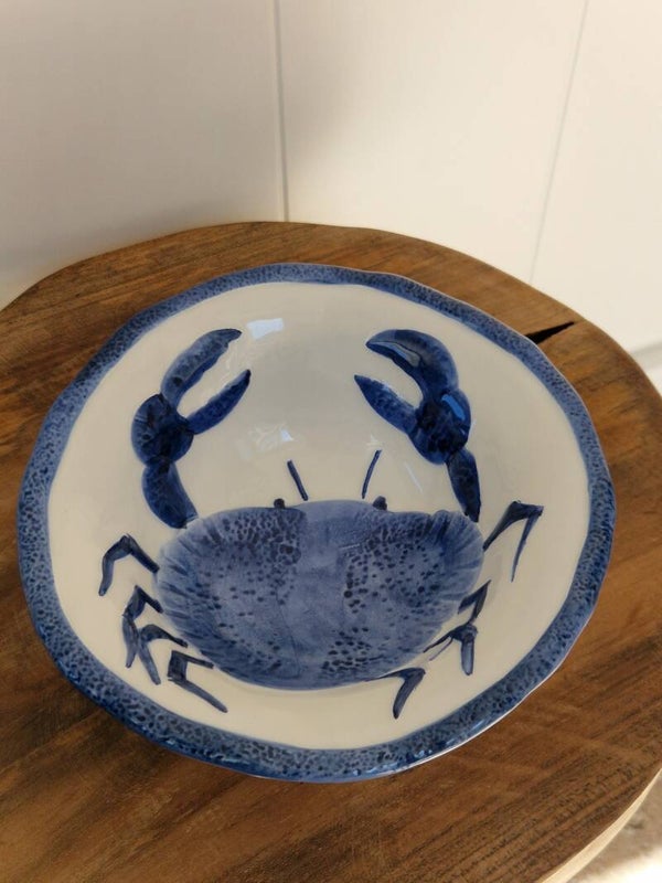 Marina blauw - Kom krab