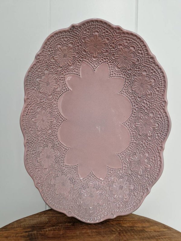 Roze - Schaal kant