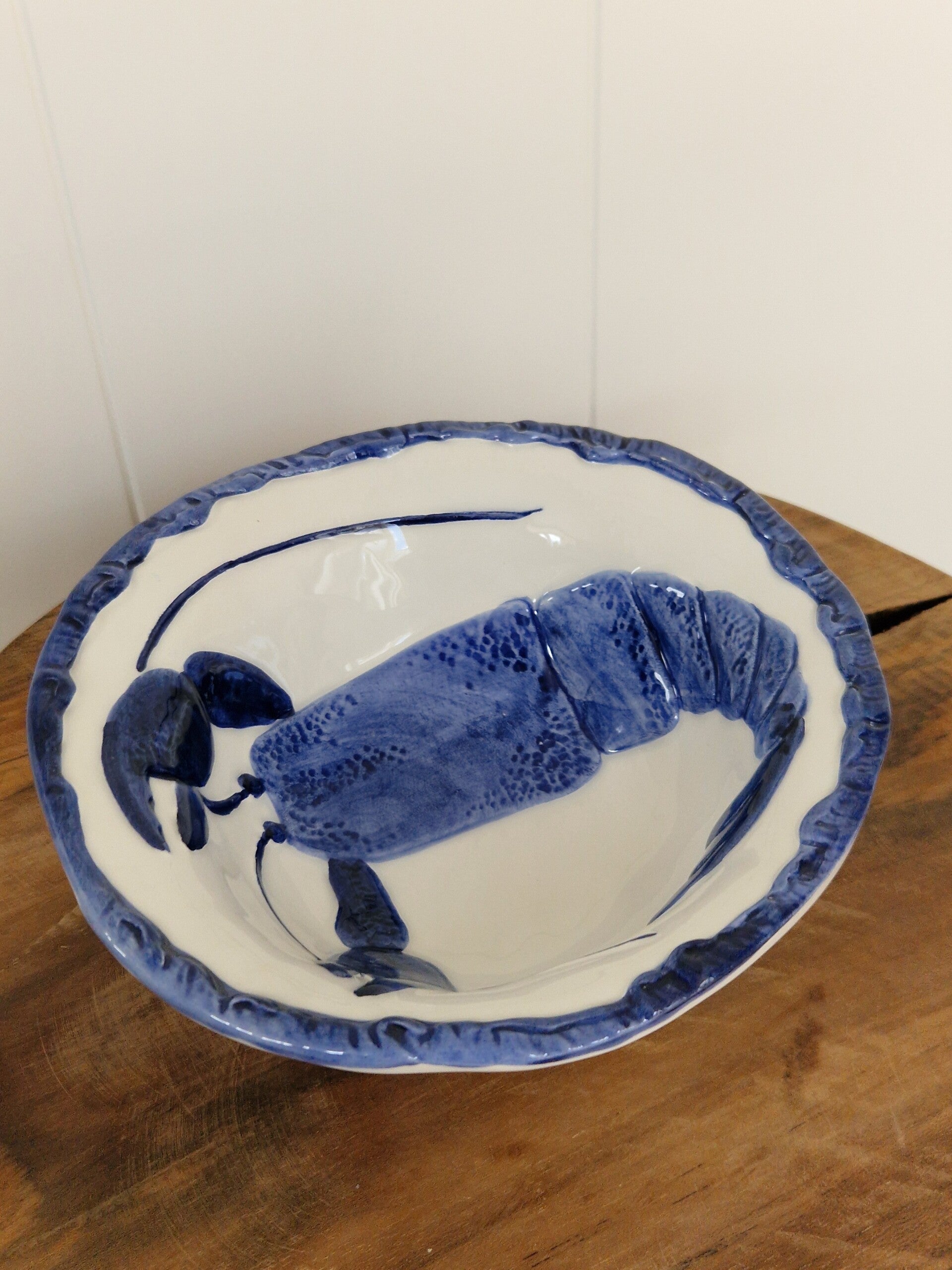 Marina blauw - Kom kreeft