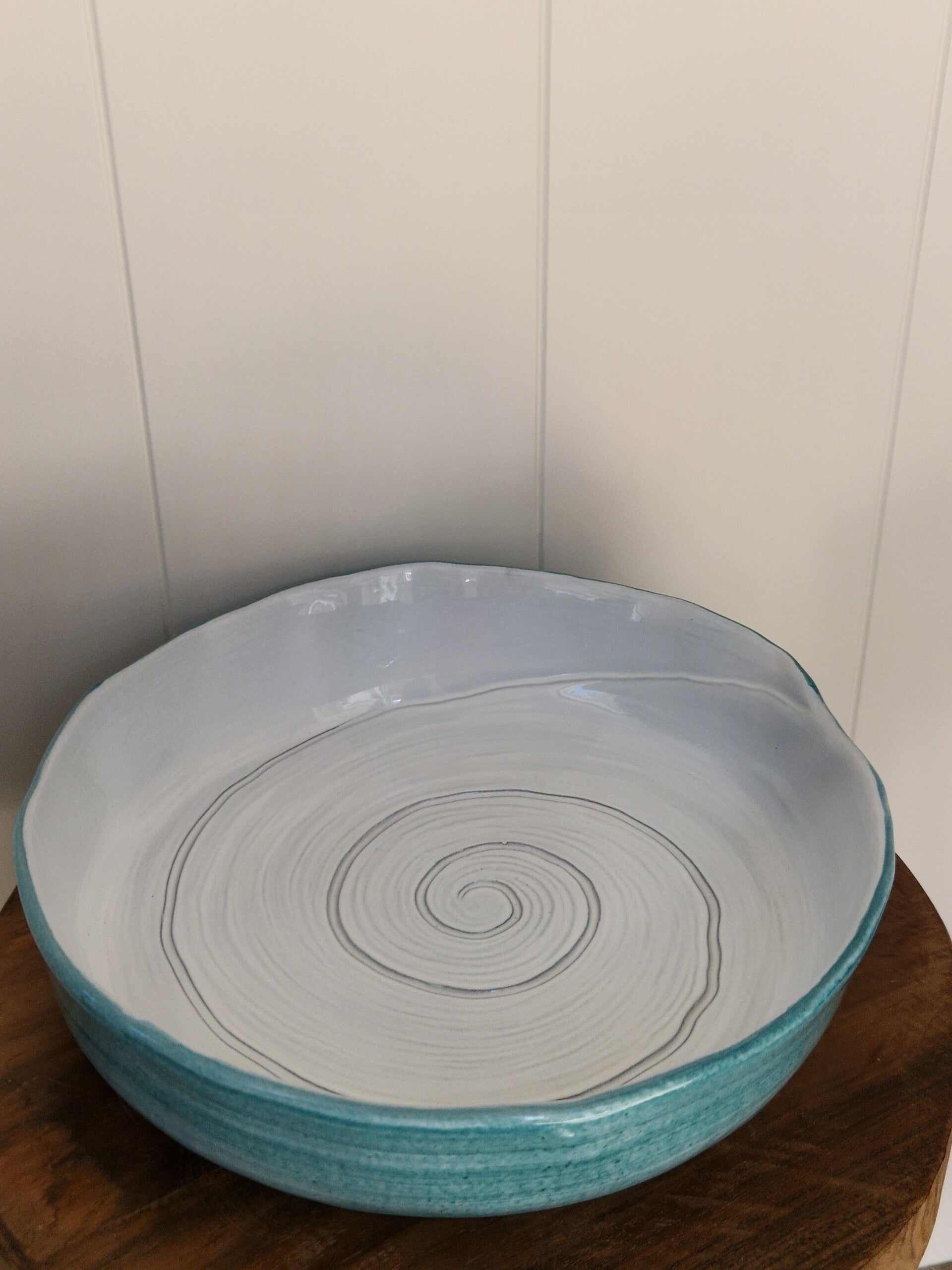 Marina turquoise - Schaal schelp klein