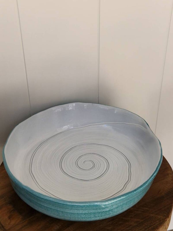 Marina turquoise - Schaal schelp klein