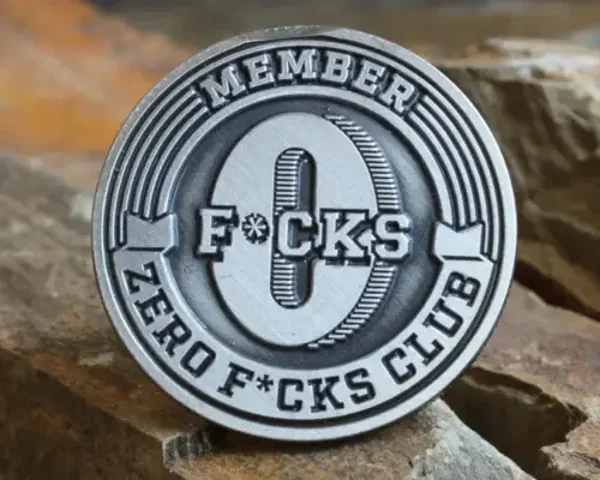 Zero F*CKS Club -metallipinssi