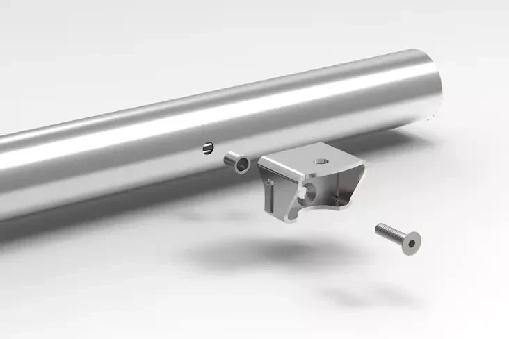 Lisävalon kiinnike putki, Metec