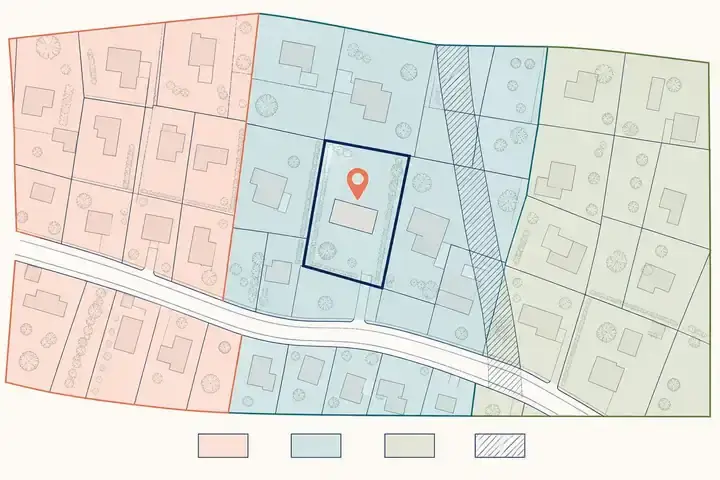 Lecture du zonage du PLU et des règles d'urbanisme pour un projet immobilier
