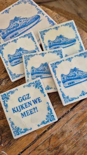Custommade Delfs blauwe tegel