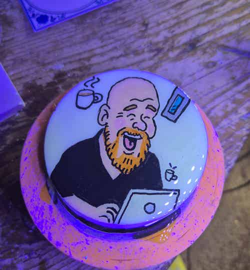 Custommade Cartoon tegeltje
