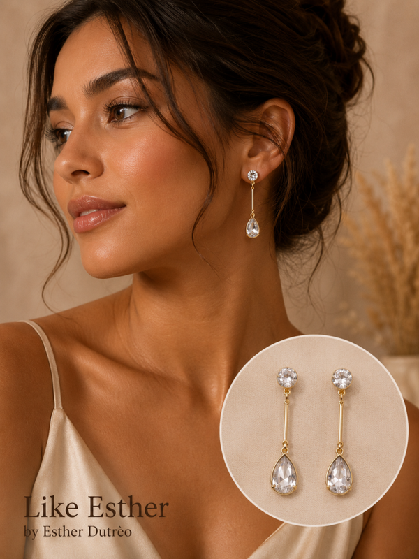 ISAAC MIZRAHI Crystal Drop Earrings